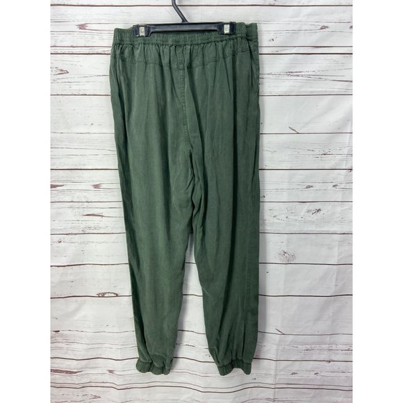 Side‎ stitch Women's Army Green Drawstring Waist Size Small Pull On Pants - Picture 2 of 8